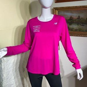 New?Balance 2017 Royal Victoria 12 Marathon Long Sleeve Running Shirt